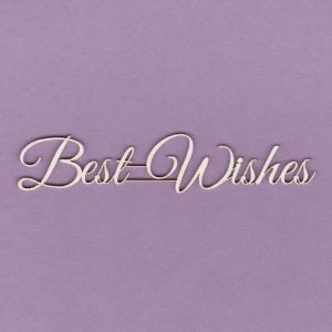Tekturka Crafty Moly Napis G2 - Best Wishes